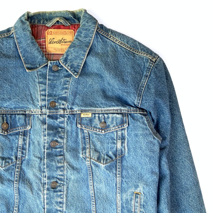 Levi's Signature “Denim Jacket Liner Flannel” 00s リーバス　デニムジャケット　3rd | Vintage.City Vintage Shops, Vintage Fashion Trends