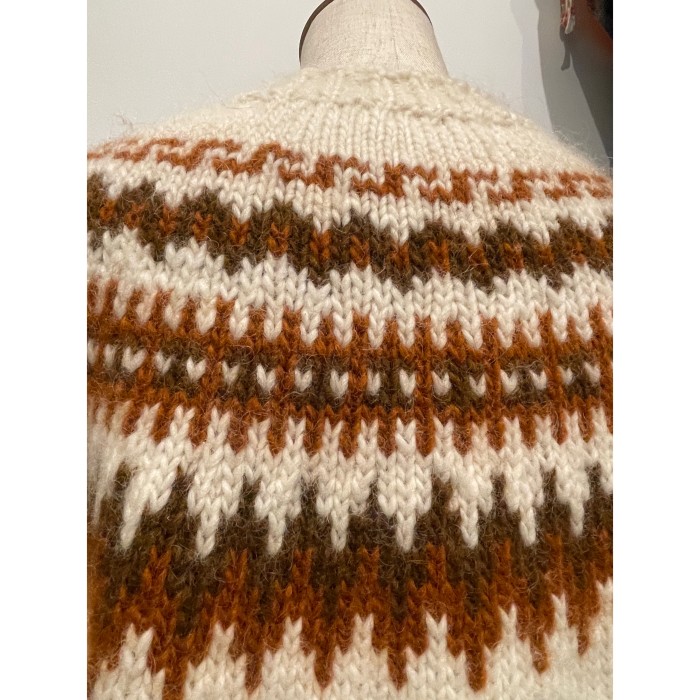 Nordic knit chocolate | Vintage.City 古着屋、古着コーデ情報を発信