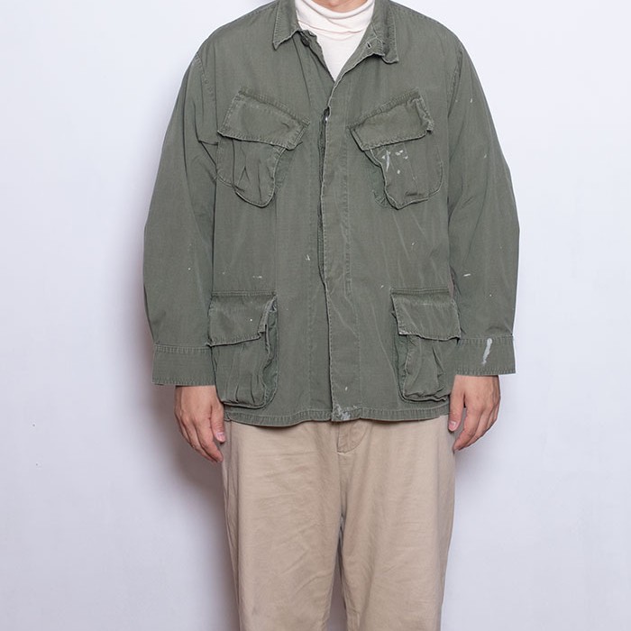 1960's US ARMY JUNGLE FATIGUE JACKET 4TH L-S | Vintage.City 古着屋、古着コーデ情報を発信