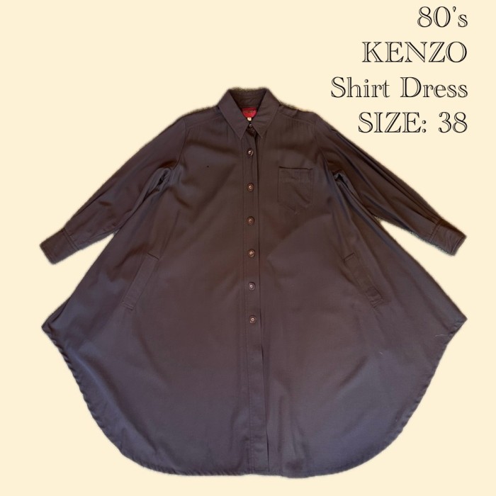 80's KENZO Shirt Dress | Vintage.City 古着屋、古着コーデ情報を発信