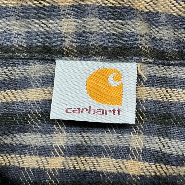 90'S CARHARTT ヘビーフランネル ワークシャツ チェック柄 (VINTAGE) | Vintage.City 빈티지숍, 빈티지 코디 정보