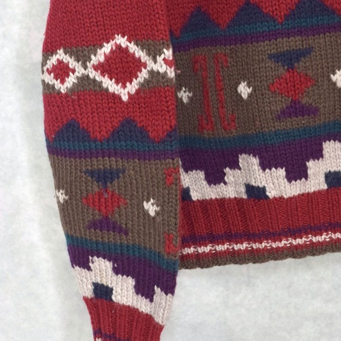 old " L.L.bean " native pattern wool knit | Vintage.City 古着屋、古着コーデ情報を発信