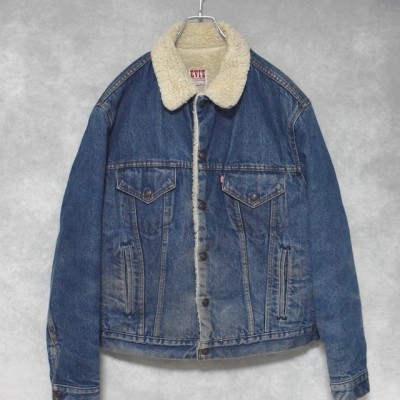 old " levi's " denim boa jacket | Vintage.City 古着屋、古着コーデ情報を発信