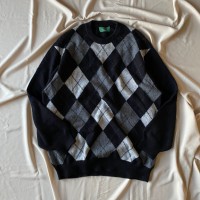 80's~ Scotland made / 《Peter Scott》argyle cashmere knit | Vintage.City Vintage Shops, Vintage Fashion Trends