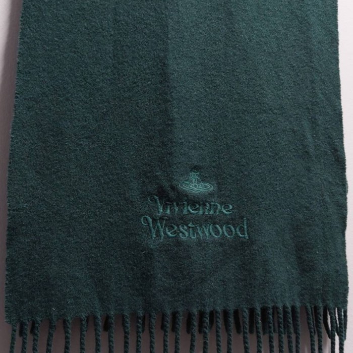 Vivienne Westwood イタリア製 ロゴ刺繍 ウール マフラー | Vintage.City 古着屋、古着コーデ情報を発信