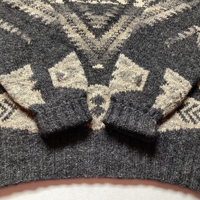 90s polo Ralph Lauren turtle-neck sweater   “HAND KNIT” “size L” “native pattern” 90年代 ラルフローレン タートルネックセーター ハンドニット ネイティブ柄 | Vintage.City 古着屋、古着コーデ情報を発信