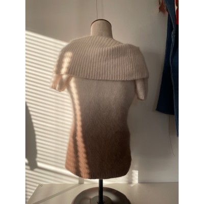 Gradation off shoulder knit | Vintage.City 古着屋、古着コーデ情報を発信
