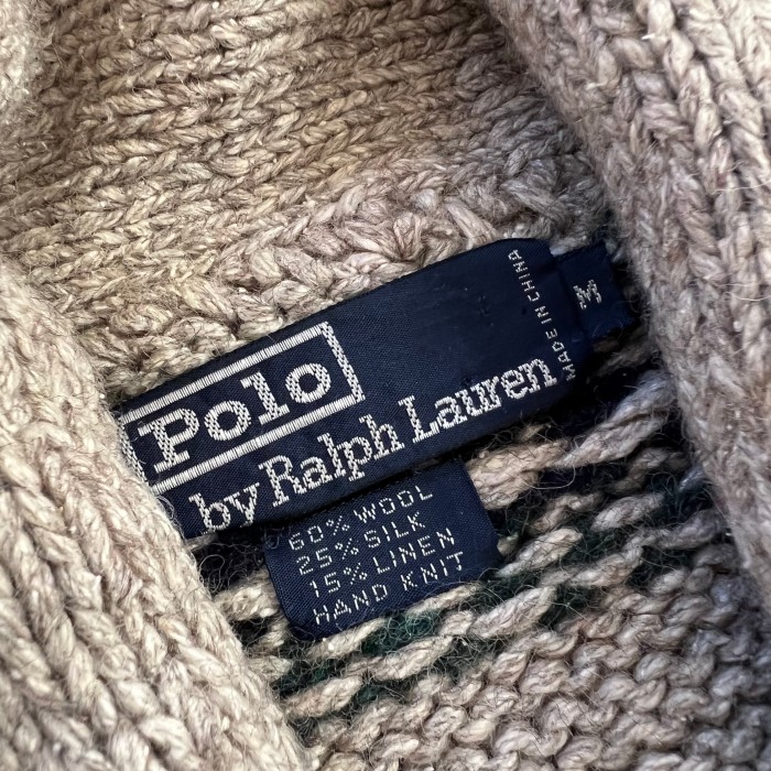 Ralph Lauren ラルフローレン ウール ローゲージ カウチン ニット セーター M | Vintage.City 古着屋、古着コーデ情報を発信