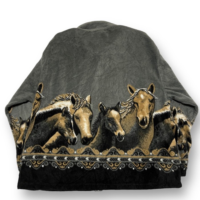 MAZMANIA 90s animal design fleece jacket | Vintage.City 빈티지숍, 빈티지 코디 정보