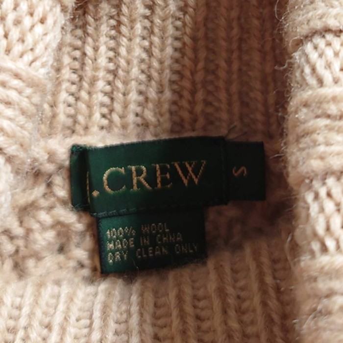 90-00’s J.CREW タートルネック アラン ニット セーター | Vintage.City 古着屋、古着コーデ情報を発信
