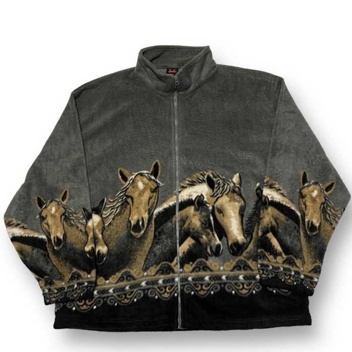MAZMANIA 90s animal design fleece jacket | Vintage.City 古着屋、古着コーデ情報を発信