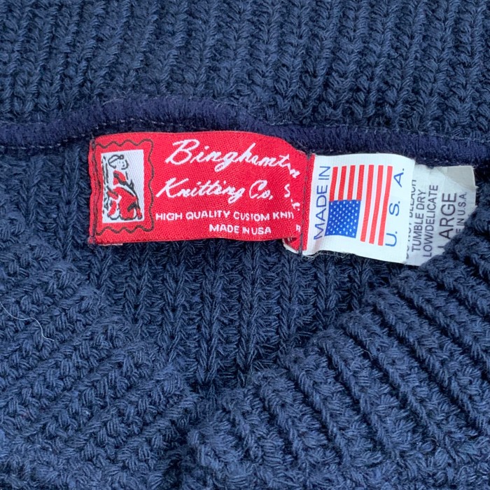 Binghamton Knitting Company Cotton Jeep Sweater “made in USA” | Vintage.City 古着屋、古着コーデ情報を発信