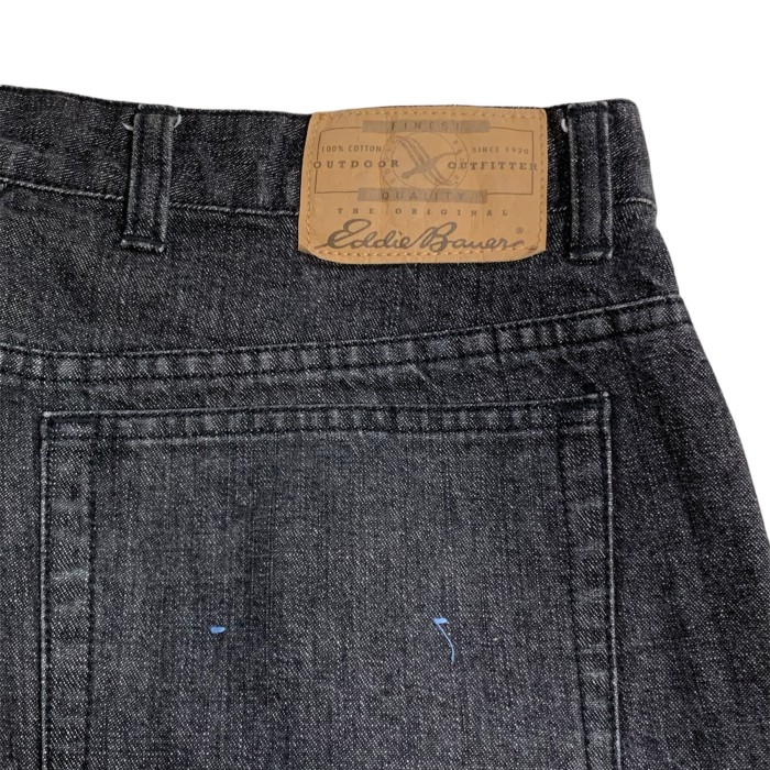 Eddie Bauer Baggy Black Denim Pants | Vintage.City 古着屋、古着コーデ情報を発信