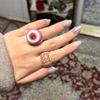 Deadstock Chanel Coco Multicolored Ring | Vintage.City 古着屋、古着コーデ情報を発信