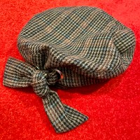 ツイードリボンベレー帽 茶系 帽子 | Vintage.City 古着屋、古着コーデ情報を発信