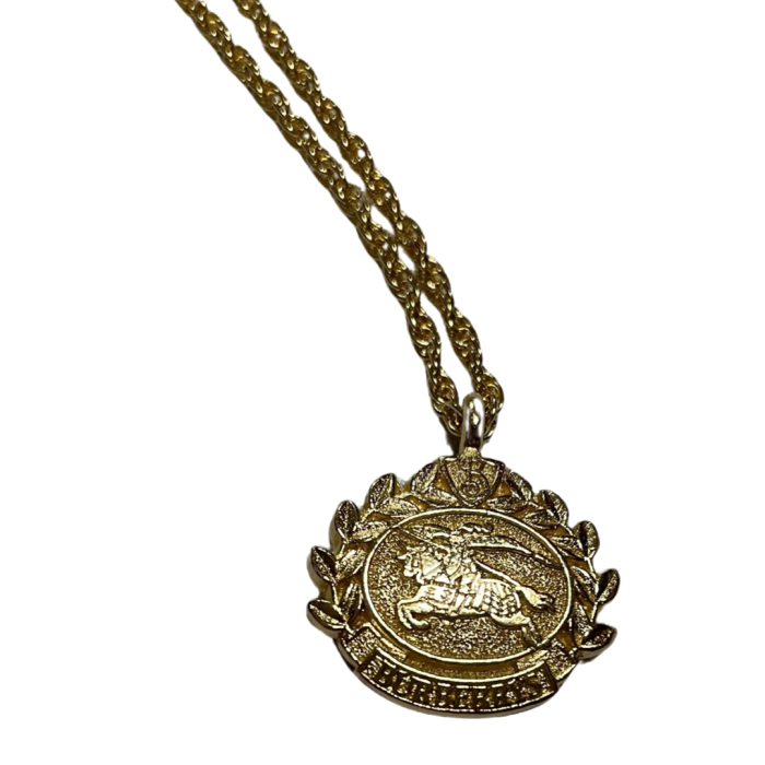 Deadstock Burberrys Horse Emblem Necklace Gold | Vintage.City 古着屋、古着コーデ情報を発信