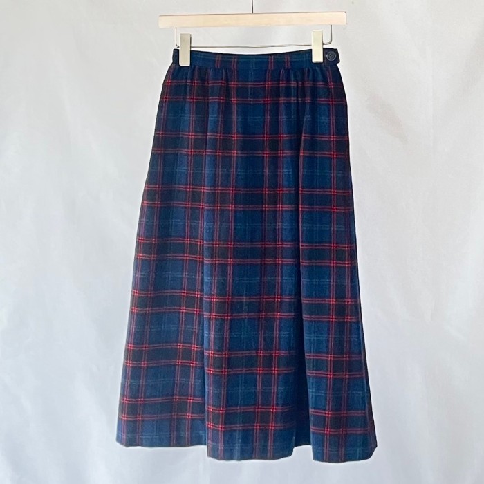7-80s Made in USA Pendleton virgin wool skirt アメリカ製ペンドルトンバージンウールチェックスカート | Vintage.City 古着屋、古着コーデ情報を発信