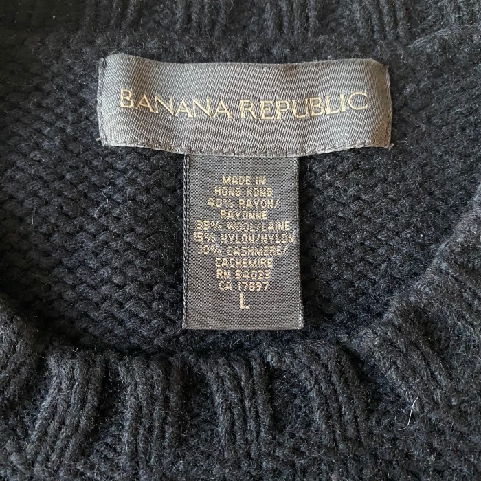 90's〜 / 《BANANA REPUBLIC》cashmere mix rayon×wool knit | Vintage.City 빈티지숍, 빈티지 코디 정보