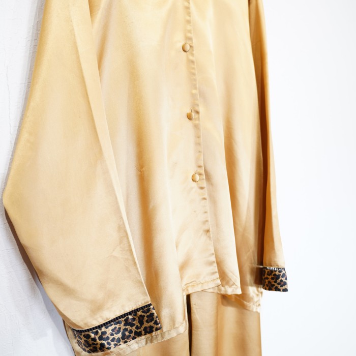*SPECIAL ITEM* USA VINTAGE LEOPARD SWITCHED DESIGN PAJAMAS SET UP/アメリカ古着レオパード柄切替パジャマセットアップ | Vintage.City 古着屋、古着コーデ情報を発信