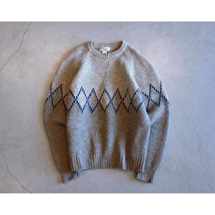 1980s “GAP” Rhombus Wool Sweater | Vintage.City 古着屋、古着コーデ情報を発信