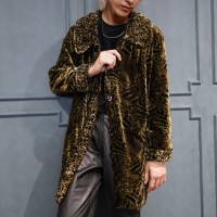 *SPECIAL ITEM* USA VINTAGE LEOPARD PATTERNED VELOUR SHORT COAT/アメリカ古着レオパード柄ベロアショートコート | Vintage.City 빈티지숍, 빈티지 코디 정보