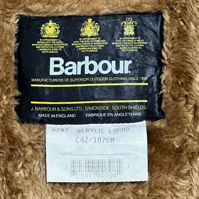 90s Barbour Liner Vest バブアー ボアライナー パイル ライナー ベスト 3ワラント 3クレスト C42 | Vintage.City 古着屋、古着コーデ情報を発信