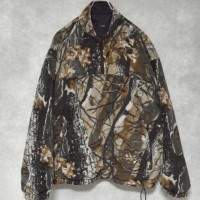 old reversible ( fleece x nylon ) tree camouflage pattern half zip pull over | Vintage.City 빈티지숍, 빈티지 코디 정보