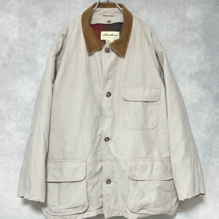 old " eddie bauer " canvas x goose down liner hunting chore jacket | Vintage.City 古着屋、古着コーデ情報を発信