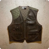 90's Leather Vest Old Gap XL. ギャップ　革　ベスト | Vintage.City 古着屋、古着コーデ情報を発信