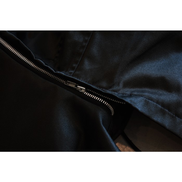 Vintage Black Nylon/Rayon Work Blouson Coat | Vintage.City 빈티지숍, 빈티지 코디 정보