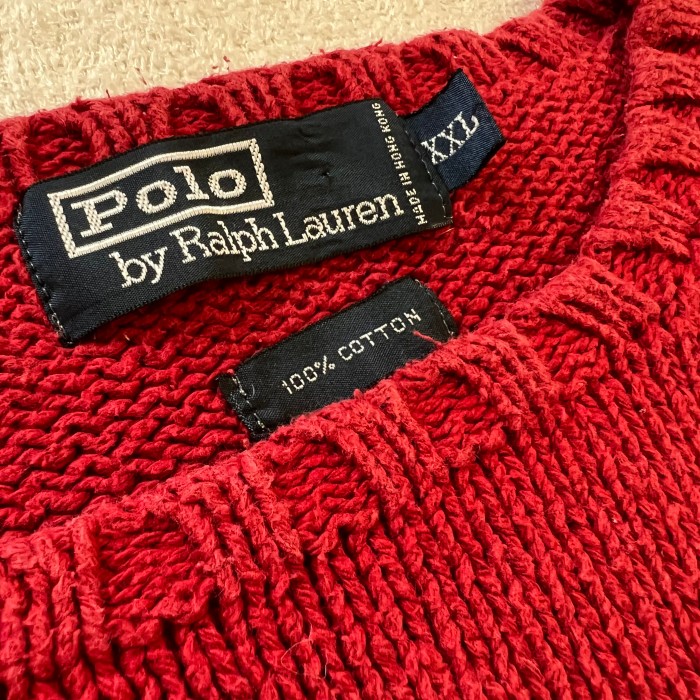 Ralph Lauren ニット セーター XXL ラルフローレン レッド オーバーサイズ | Vintage.City 빈티지숍, 빈티지 코디 정보