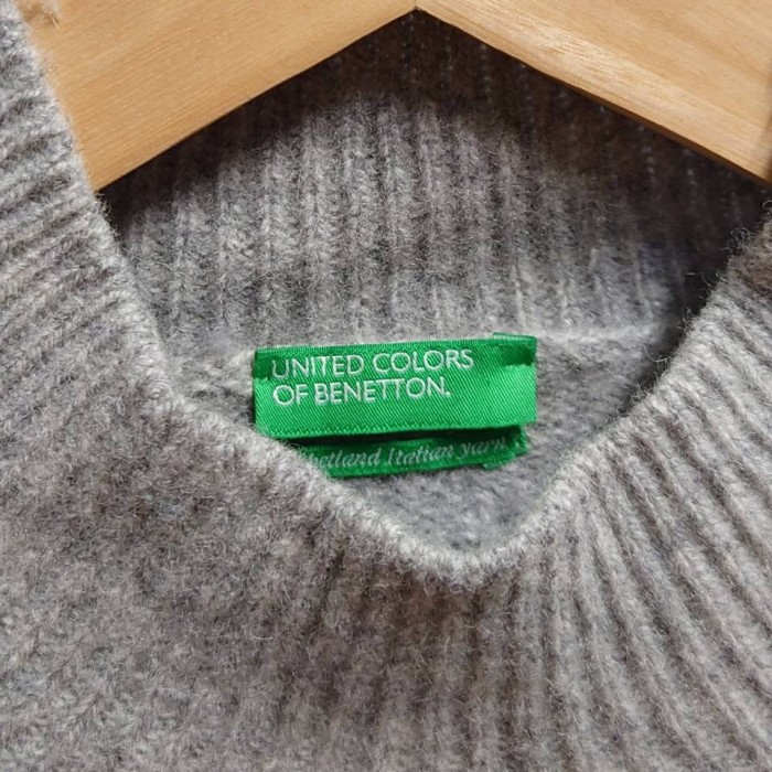 UNITED COLORS OF BENETTON モックネック ニットセーター | Vintage.City 古着屋、古着コーデ情報を発信