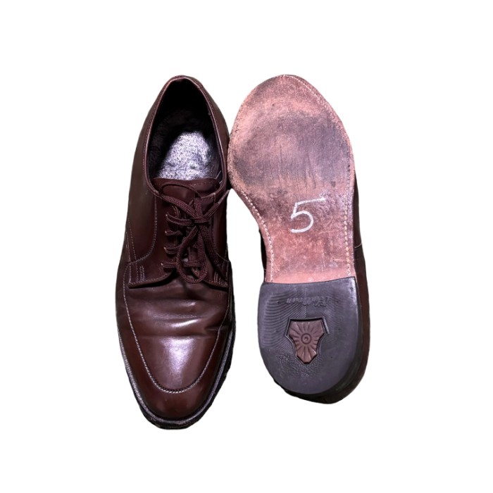 90s VELVET-EEZ Uチップ　レザーシューズ　革靴　USA アメリカ製　ブラウン　MANSON | Vintage.City 빈티지숍, 빈티지 코디 정보