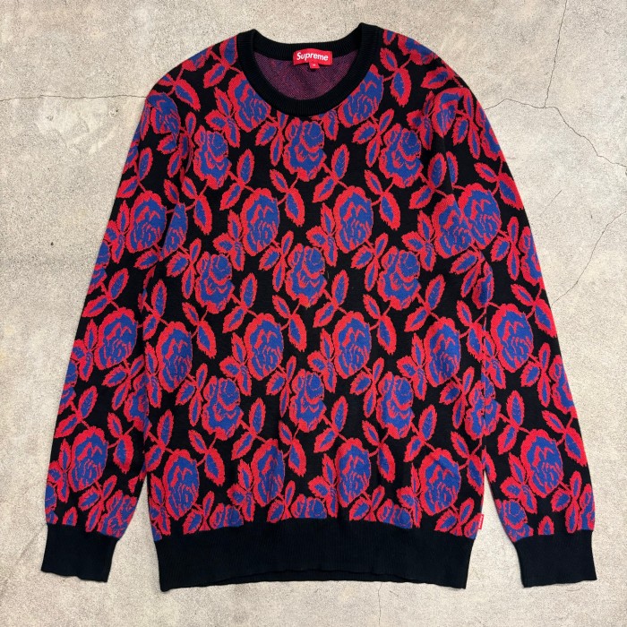 Supreme 12AW rose sweater Black | Vintage.City Vintage Shops, Vintage Fashion Trends