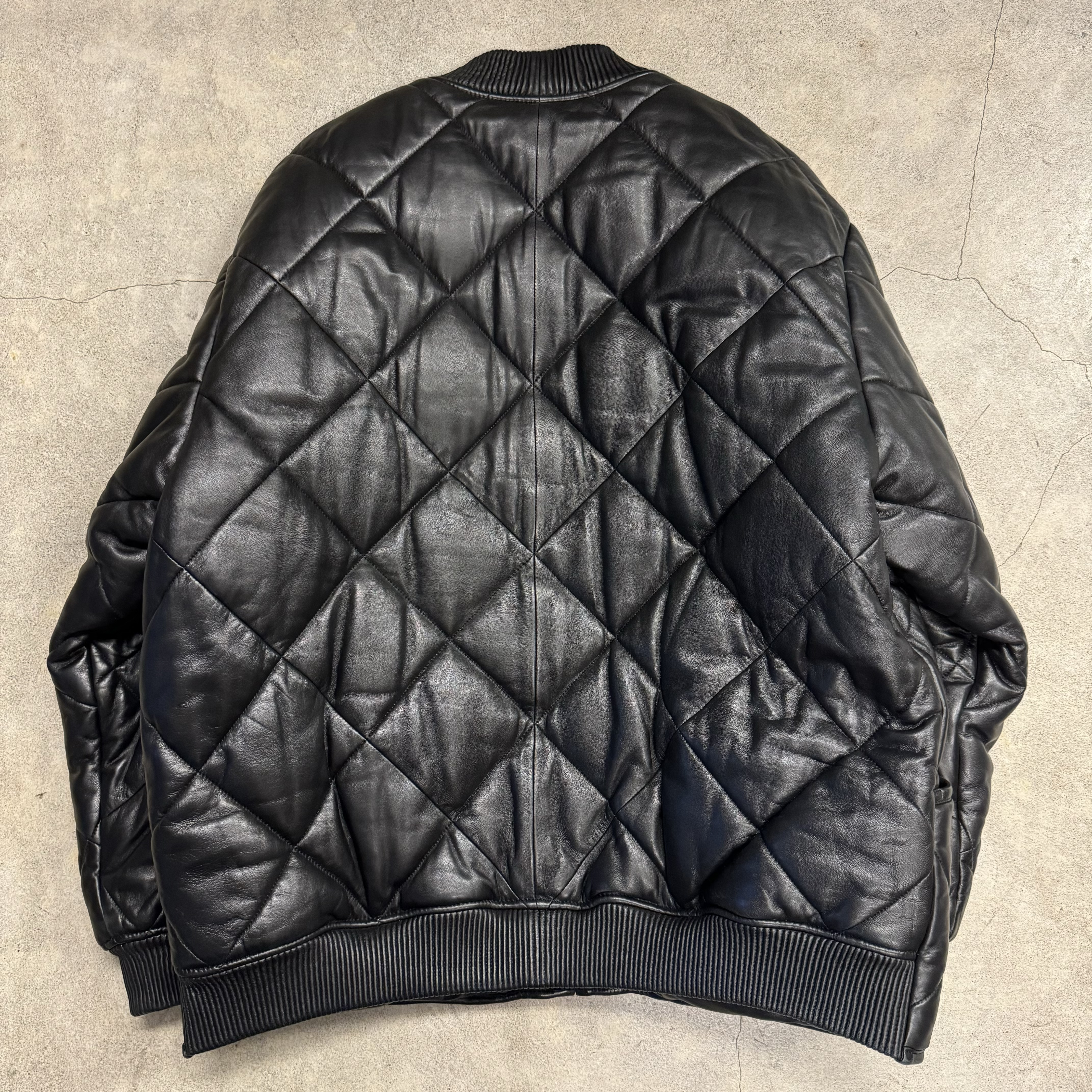 Supreme シュプリームQuilted Leather Work Jacket キルティング
