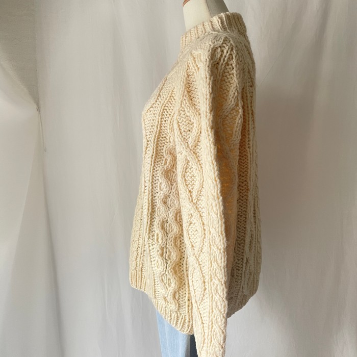 mock neck cable knit | Vintage.City 빈티지숍, 빈티지 코디 정보