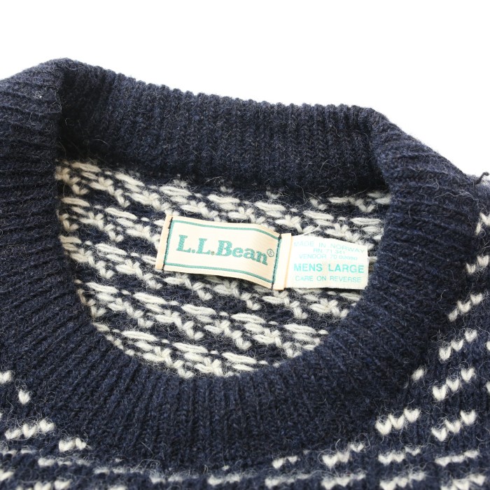 80's エルエルビーン バーズアイ ウール ニット セーター L.L.Bean Birdseye Wool Knit Sweater# | Vintage.City 古着屋、古着コーデ情報を発信