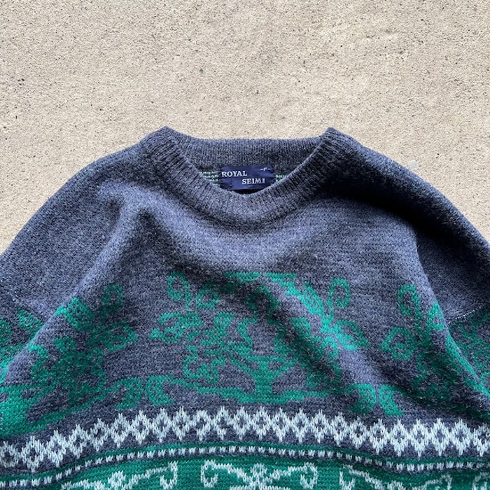 used spiritual pattern knit | Vintage.City 古着屋、古着コーデ情報を発信