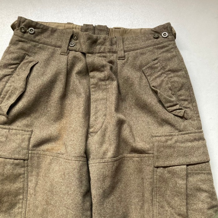 50s German military 6pockets wool cargo pants   1950年代 ドイツ軍 6ポケット ウールカーゴパンツ | Vintage.City 빈티지숍, 빈티지 코디 정보