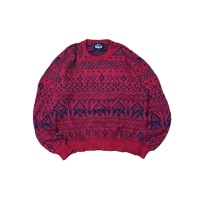 old woolrich Nordic cotton knit | Vintage.City 古着屋、古着コーデ情報を発信