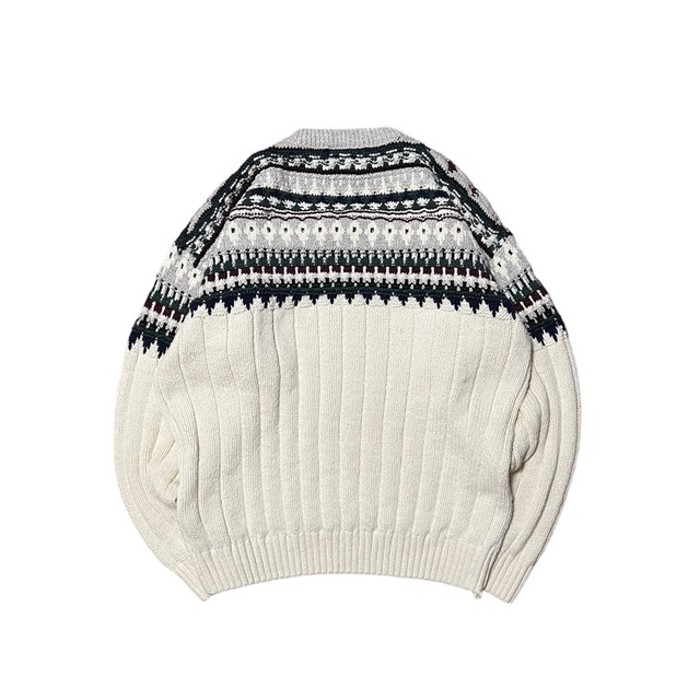 90s Eddie Bauer Nordic cotton knit | Vintage.City 古着屋、古着コーデ情報を発信
