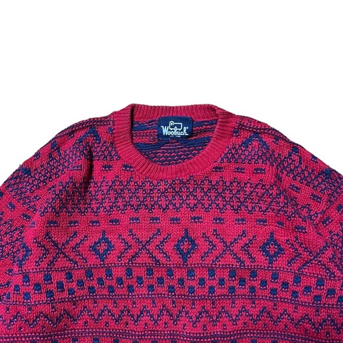 old woolrich Nordic cotton knit | Vintage.City 古着屋、古着コーデ情報を発信