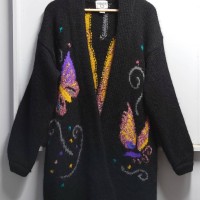 90’s US Vintage “Butterfly” モヘア混 カーディガン | Vintage.City 古着屋、古着コーデ情報を発信