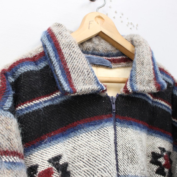 USA VINTAGE NATIVE PATTERNED WOOL ZIP UP BLOUSON/アメリカ古着ネイティブ柄ウールジップアップブルゾン | Vintage.City 古着屋、古着コーデ情報を発信