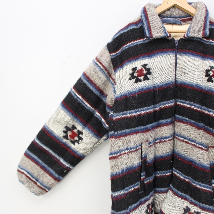 USA VINTAGE NATIVE PATTERNED WOOL ZIP UP BLOUSON/アメリカ古着ネイティブ柄ウールジップアップブルゾン | Vintage.City 古着屋、古着コーデ情報を発信