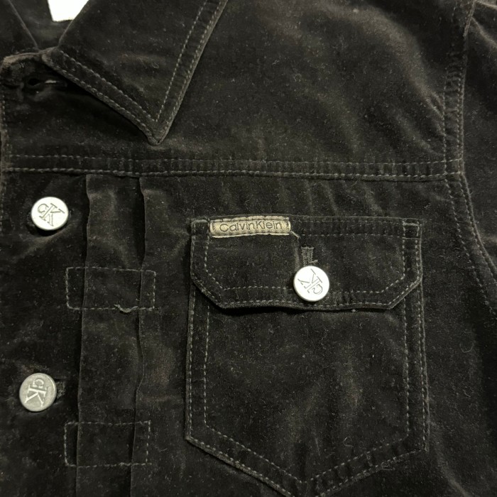 Calvin Klein  ベロアジャケット ブラック | Vintage.City 빈티지숍, 빈티지 코디 정보