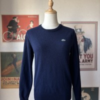 LACOSTE ラコステ クルーネック セーター ニット ネイビー | Vintage.City 빈티지숍, 빈티지 코디 정보