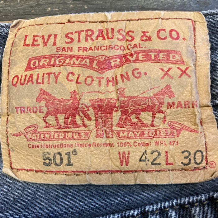 Levi’s 501 BLACK DENIM W-42 BIG SIZE | Vintage.City 古着屋、古着コーデ情報を発信