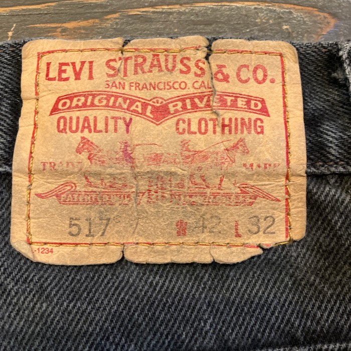Levi’s 517 BLACK DENIM W-42 BIG SIZE | Vintage.City 古着屋、古着コーデ情報を発信