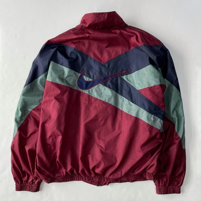 90's NIKE Swoosh Embroidery Nylon Jacket | Vintage.City 古着屋、古着コーデ情報を発信